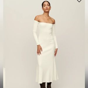 Reformation Symone Cotton Sweater Dress